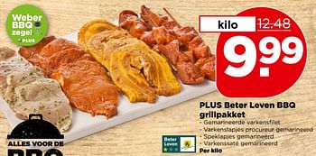 Aanbiedingen Plus beter leven bbq grillpakket - Huismerk - Plus - Geldig van 30/04/2017 tot 06/05/2017 bij Plus