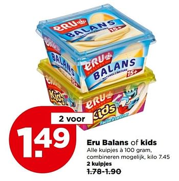 Aanbiedingen Eru balans of kids - Eru - Geldig van 30/04/2017 tot 06/05/2017 bij Plus