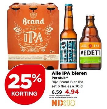 Aanbiedingen Brand bier ipa - remote_pf_nl.BRAND - Geldig van 30/04/2017 tot 06/05/2017 bij Plus