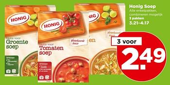 Aanbiedingen Honig soep - Honig - Geldig van 30/04/2017 tot 06/05/2017 bij Plus