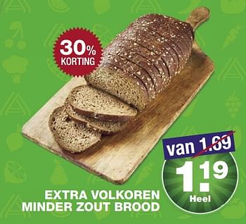 Aanbiedingen Extra volkoren minder zout brood - Huismerk - Aldi - Geldig van 01/05/2017 tot 06/05/2017 bij Aldi