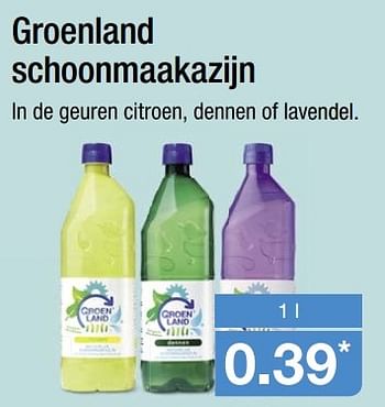 Aanbiedingen Groenland schoonmaakazijn - Groenland - Geldig van 01/05/2017 tot 06/05/2017 bij Aldi
