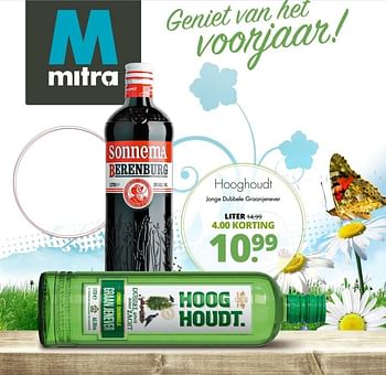Aanbiedingen Hooghoudt jonge dubbele graanjenever - Hooghoudt - Geldig van 24/04/2017 tot 06/05/2017 bij Mitra