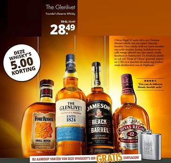 Aanbiedingen The glenlivet founder`s reserve whisky - The glenlivet - Geldig van 24/04/2017 tot 06/05/2017 bij Mitra