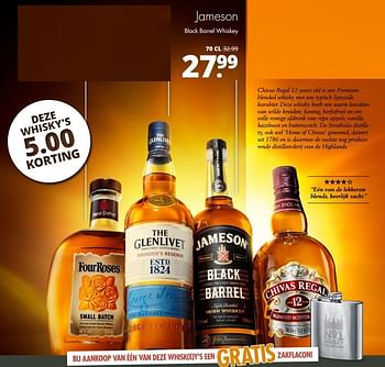 Aanbiedingen Jameson black barrel whiskey - Jameson - Geldig van 24/04/2017 tot 06/05/2017 bij Mitra