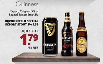 Aanbiedingen Guinness d special export stout 8% - Guinness - Geldig van 24/04/2017 tot 06/05/2017 bij Mitra