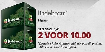 Aanbiedingen Lindeboom pilsener - Lindeboom - Geldig van 24/04/2017 tot 06/05/2017 bij Mitra