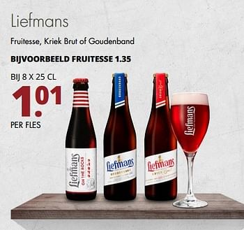 Aanbiedingen Liefmans fruitesse - Liefmans - Geldig van 24/04/2017 tot 06/05/2017 bij Mitra