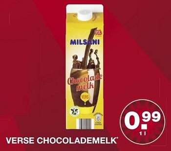 Aanbiedingen Verse chocolademelk - Milsani - Geldig van 01/05/2017 tot 06/05/2017 bij Aldi