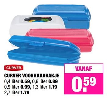 Aanbiedingen Curver voorraadbakje - Curver - Geldig van 01/05/2017 tot 07/05/2017 bij Big Bazar