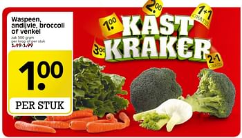 Aanbiedingen Waspeen, andijvie, broccoli of venkel - Huismerk - Em-té - Geldig van 30/04/2017 tot 06/05/2017 bij Em-té