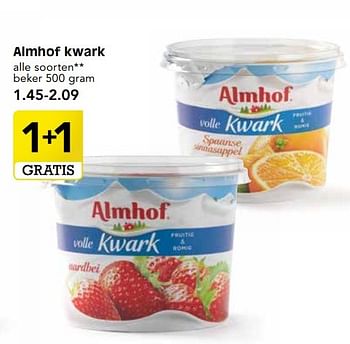 Aanbiedingen Almhof kwark - Almhof - Geldig van 30/04/2017 tot 06/05/2017 bij Em-té