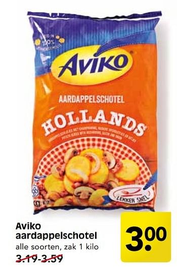 Aanbiedingen Aviko aardappelschotel - Aviko - Geldig van 30/04/2017 tot 06/05/2017 bij Em-té