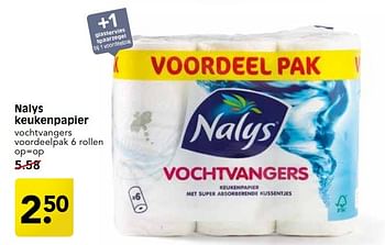 Aanbiedingen Nalys keukenpapier - Nalys - Geldig van 30/04/2017 tot 06/05/2017 bij Em-té