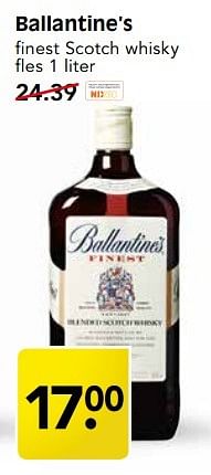 Aanbiedingen Ballantine`s finest scotch whisky - Ballantine's - Geldig van 30/04/2017 tot 06/05/2017 bij Em-té