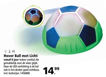 Aanbiedingen Hover ball met licht vanaf 6 jaar - Huismerk - Intertoys - Geldig van 17/04/2017 tot 07/05/2017 bij Intertoys