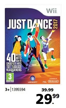 Aanbiedingen Just dance 2017 - Ubisoft - Geldig van 17/04/2017 tot 07/05/2017 bij Intertoys
