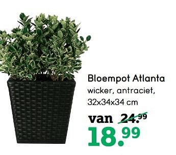 Aanbiedingen Bloempot atlanta - Huismerk - Leen Bakker - Geldig van 24/04/2017 tot 07/05/2017 bij Leen Bakker