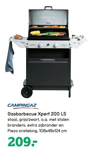 Aanbiedingen Gasbarbecue xpert - Campingaz - Geldig van 24/04/2017 tot 07/05/2017 bij Leen Bakker