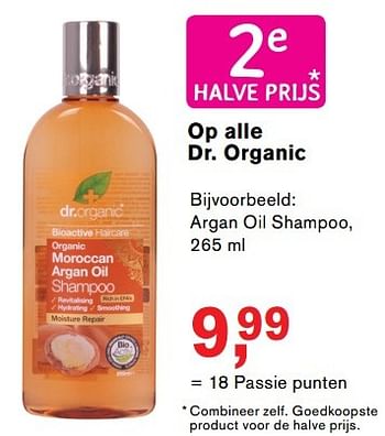Aanbiedingen Argan oil shampoo - Dr. Organic - Geldig van 18/04/2017 tot 07/05/2017 bij Holland & Barrett
