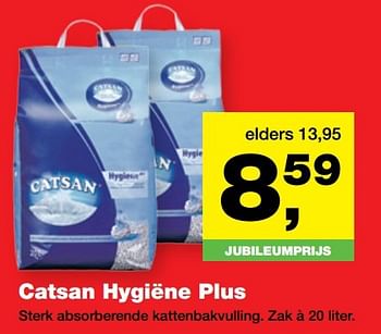 Aanbiedingen Catsan hygiëne plus - Catsan - Geldig van 24/04/2017 tot 07/05/2017 bij Jumper