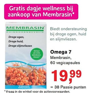 Aanbiedingen Omega 7 membrasin - Membrasin - Geldig van 18/04/2017 tot 07/05/2017 bij Holland & Barrett