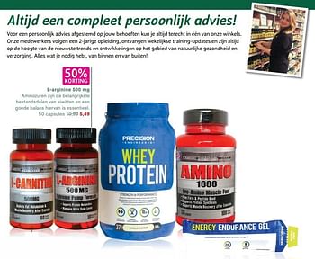 Aanbiedingen L-arginine - Precision - Geldig van 18/04/2017 tot 07/05/2017 bij Holland & Barrett