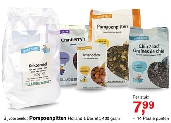 Aanbiedingen Pompoenpitten holland + barrett - Huismerk - Essenza - Geldig van 18/04/2017 tot 07/05/2017 bij Holland & Barrett