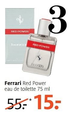 Aanbiedingen Ferrari red power eau de toilette - Ferrari - Geldig van 24/04/2017 tot 07/05/2017 bij Etos