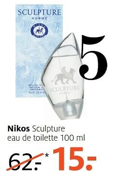 Aanbiedingen Nikos sculpture eau de toilette - Nikos - Geldig van 24/04/2017 tot 07/05/2017 bij Etos