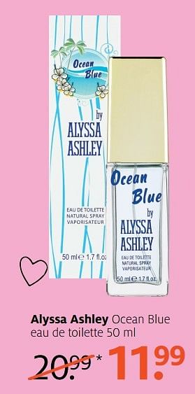 Aanbiedingen Alyssa ashley ocean blue eau de - Alyssa Ashley - Geldig van 24/04/2017 tot 07/05/2017 bij Etos
