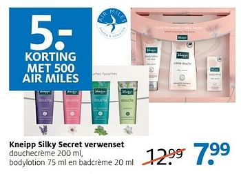 Aanbiedingen Kneipp silky secret verwenset - Kneipp - Geldig van 24/04/2017 tot 07/05/2017 bij Etos