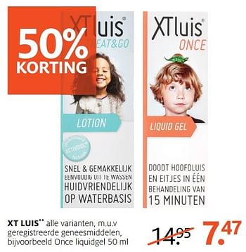 Aanbiedingen Once liquidgel - XT-Luis - Geldig van 24/04/2017 tot 07/05/2017 bij Etos