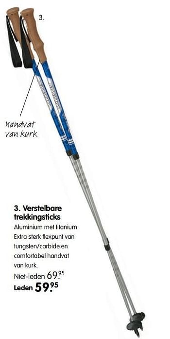 Aanbiedingen Verstelbare trekkingsticks - Huismerk - ANWB - Geldig van 24/04/2017 tot 07/05/2017 bij ANWB