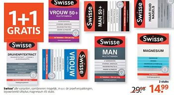Aanbiedingen Ultiplus magnesium - Swisse  - Geldig van 24/04/2017 tot 07/05/2017 bij Etos