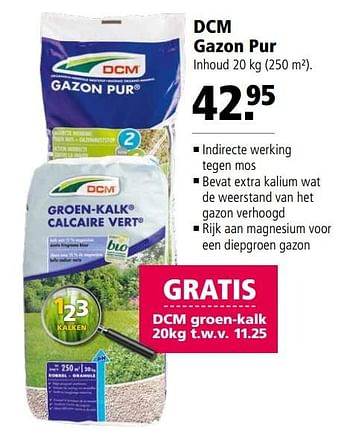 Aanbiedingen Dcm gazon pur - DCM - Geldig van 24/04/2017 tot 07/05/2017 bij Welkoop