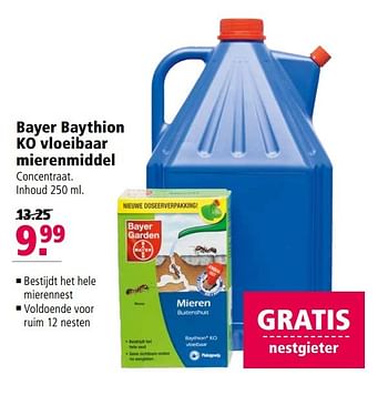 Aanbiedingen Bayer baythion ko vloeibaar mierenmiddel - Bayer - Geldig van 24/04/2017 tot 07/05/2017 bij Welkoop