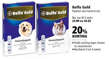 Aanbiedingen Bolfo gold - Bolfo - Geldig van 24/04/2017 tot 07/05/2017 bij Welkoop