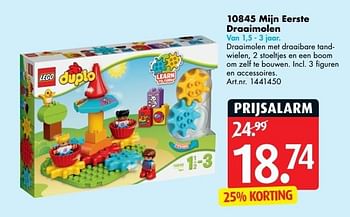Aanbiedingen Mijn eerste draaimolen - Lego - Geldig van 24/04/2017 tot 07/05/2017 bij Bart Smit