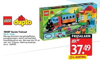 Aanbiedingen 10507 mijn eerste treinset - Lego - Geldig van 24/04/2017 tot 07/05/2017 bij Bart Smit