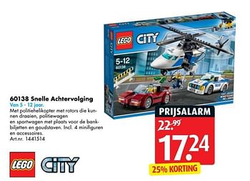 Aanbiedingen 60138 snelle achtervolging - Lego - Geldig van 24/04/2017 tot 07/05/2017 bij Bart Smit