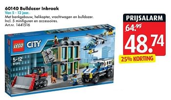 Aanbiedingen 60140 bulldozer inbraak - Lego - Geldig van 24/04/2017 tot 07/05/2017 bij Bart Smit