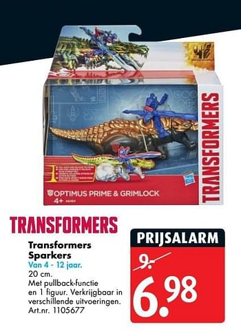 Aanbiedingen Transformers sparkers - Transformers - Geldig van 24/04/2017 tot 07/05/2017 bij Bart Smit