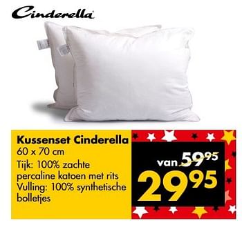 Aanbiedingen Kussenset cinderella - Cinderella - Geldig van 24/04/2017 tot 07/05/2017 bij Beter Bed