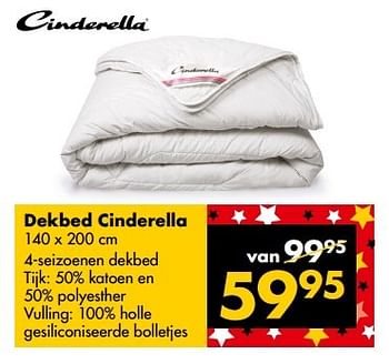 Aanbiedingen Dekbed cinderella - Cinderella - Geldig van 24/04/2017 tot 07/05/2017 bij Beter Bed