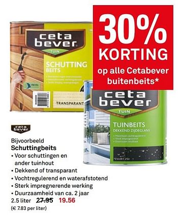 Aanbiedingen Schuttingbeits - Ceta Bever - Geldig van 01/05/2017 tot 07/05/2017 bij Karwei