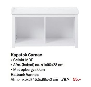 Aanbiedingen Kapstok carnac - Huismerk Karwei - Geldig van 01/05/2017 tot 07/05/2017 bij Karwei
