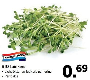 Aanbiedingen Bio tuinkers - Huismerk - Lidl - Geldig van 30/04/2017 tot 07/05/2017 bij Lidl