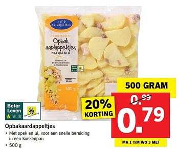 Aanbiedingen Opbakaardappeltjes - Saladinettes - Geldig van 30/04/2017 tot 07/05/2017 bij Lidl