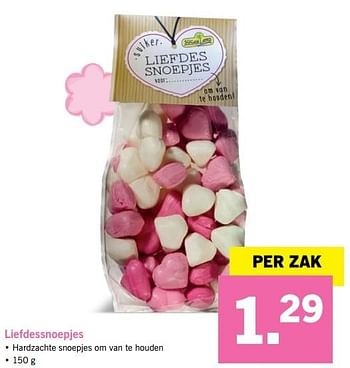 Aanbiedingen Liefdessnoepjes hardzachte snoepjes om van te houden - SugarLand - Geldig van 30/04/2017 tot 07/05/2017 bij Lidl